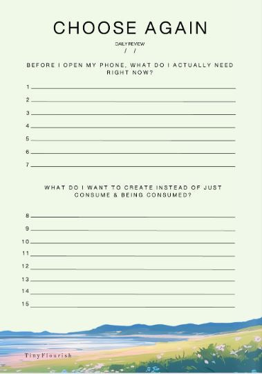 Pause & Choose Again Journal